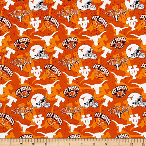 Sykel Enterprises NCAA- Texas 1178 Tone on Tone Orange Black White Orange Black white Fabric by the Yard Sykel Enterprises NCAA- Texas 1178 Tone on Tone Orange Black White Orange Black white Fabric by the Yard