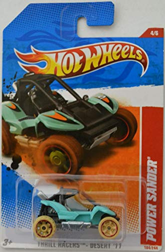 Hot Wheels Compatible '11 Power Sander Aquamarine HW Thrill Racers - Desert '11 Series 1 64 Scale Collectible Die Cast Model Car