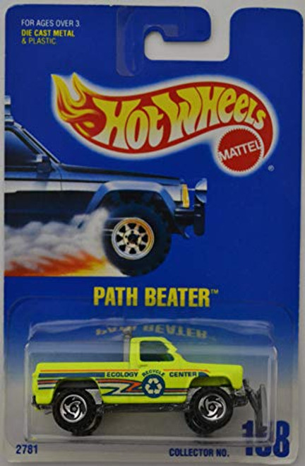 Hot Wheels Compatible Lime 1991 Path Beater 198 HW 1 64 Scale Collectible Die Cast Model Car