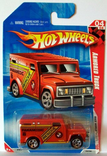 Hot Wheels 2010 184 240 Armored Truck  Red 1 64