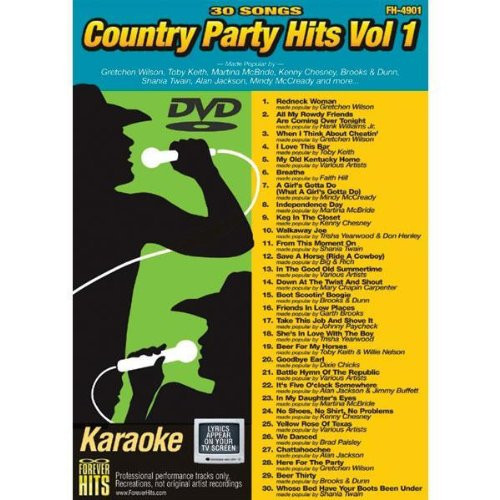 Forever Hits 4901 Country Party Hits Vol 1  30 Song DVD