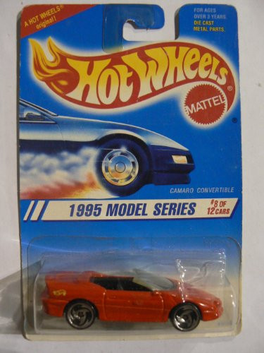 Hot Wheels 1995 Model Series 8 of 12 Cars Camaro Convertible with Razor Wheels