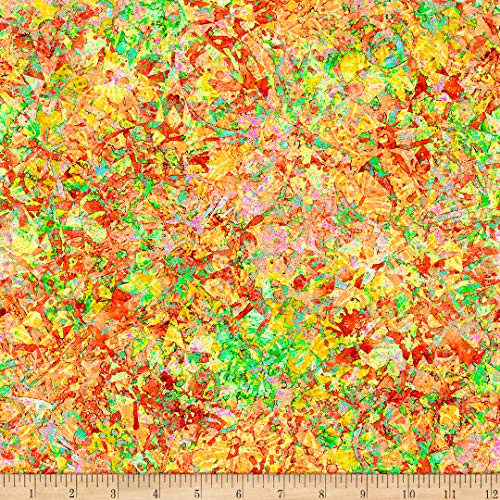 QT Quilt Fabrics Digital Illuminations Evolution Orange