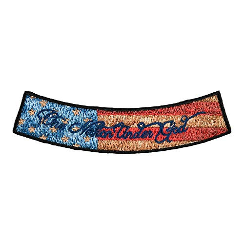 One Nation Under God US Flag Rocker Patch  Small Size