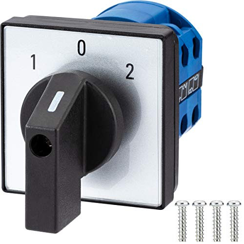 GKEEMARS Changeover Selector Switch LW26-20 690V 20A Universal Rotary Cam Selector Switch 3 Position 8 Terminals