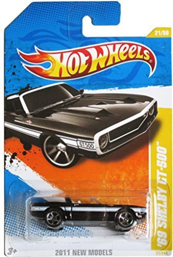 2011 Hot Wheels '69 Shelby GT-500 Black 21 244 by Mattel