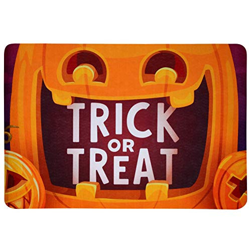 Halloween Doormat Pumpkin Mat Grimace Halloween Trick or Treat Mat Indoor Outdoor Doormat 15.75 Inch x 23.6 Inch Halloween Doormat Pumpkin Mat Grimace Halloween Trick or Treat Mat Indoor Outdoor Doormat 15.75 Inch x 23.6 Inch
