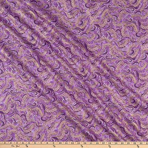 Benartex Dog On it Holey Scrolls Purple Quilt Fabric By The Yard