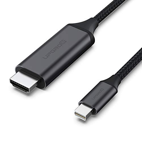 UPGROW Mini DisplayPort to HDMI Cable 10ft Nylon Braided Aluminum Shell Thunderbolt to HDMI Cable for MacBook Air Pro  Surface Pro Dock  Monitor  Projector  and More