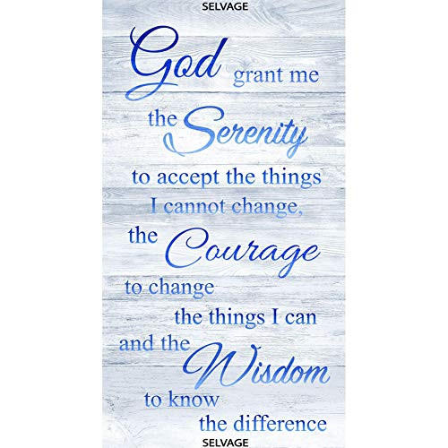 Timeless Treasures Blue Grant Me Serenity 24" Panel