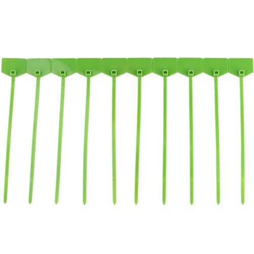 Ogrmar 100pcs Cable Label Mark Tag/Ethernet Wire Zip Ties Cable with Marking Label (Green)