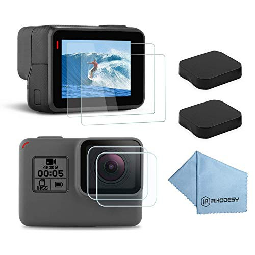 Rhodesy 6 PCS Screen Protector for GoPro Hero 7 Black Hero 6 Hero 5 Hero 2018 Tempered Glass Lens Protector Cap Cover Accessories for GoPro Hero7 Hero6 Hero5 Hero Action Camera Rhodesy 6 PCS Screen Protector for GoPro Hero 7 Black Hero 6 Hero 5 Hero 2018 Tempered Glass Lens Protector Cap Cover Accessories for GoPro Hero7 Hero6 Hero5 Hero Action Camera