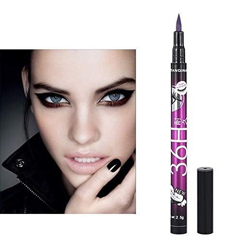 Beauty Lasting 36H Liquid Eyeliner Pencil Waterproof Long-lasting Eye Liner Pen Cosmetic black  Makeup  Color   Purple