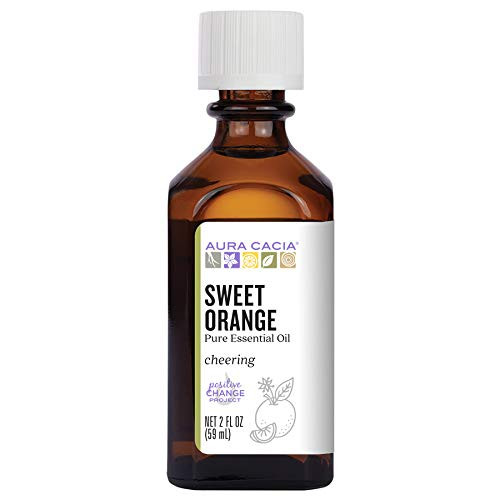 Aura Cacia 100% Pure Sweet Orange Essential Oil GC MS Tested for Purity 60 ml 2 fl. oz. Citrus sinensis Aura Cacia 100% Pure Sweet Orange Essential Oil GC MS Tested for Purity 60 ml 2 fl. oz. Citrus sinensis