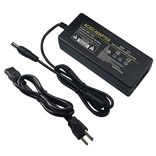 DC 12V 3A Power Adapter AC 100-240V to DC 12V 3A Transformer 36W Power Supply Adapter 5.5mm x 2.5mm DC Jack for 12V LED Strip Lights CCTV Camera DC 12V 3A Power Adapter AC 100-240V to DC 12V 3A Transformer 36W Power Supply Adapter 5.5mm x 2.5mm DC Jack for 12V LED Strip Lights CCTV Camera