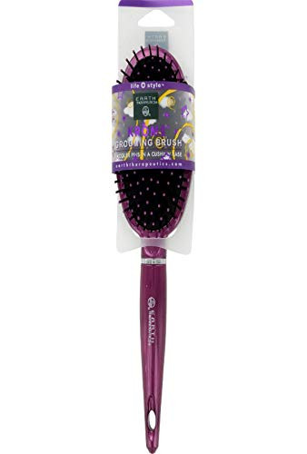 Earth Therapeutics Hair Brush  Cushion  Metallic  Purple