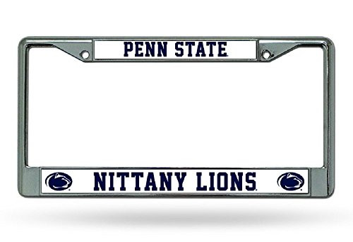 Rico Industries NCAA Penn State Nittany Lions Standard Chrome License Plate Frame Rico Industries NCAA Penn State Nittany Lions Standard Chrome License Plate Frame