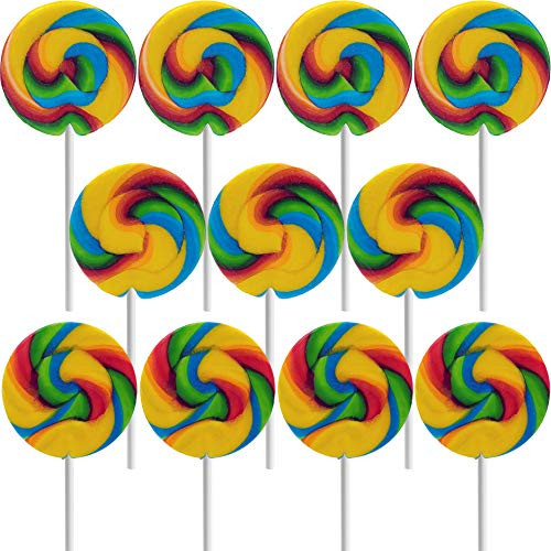 Rainbow Swirl Lollipop Mixed Fruit Flavor Individually Wrapped 2.5" Inch Sucker 24-Pack Rainbow Swirl Lollipop Mixed Fruit Flavor Individually Wrapped 2.5" Inch Sucker 24-Pack