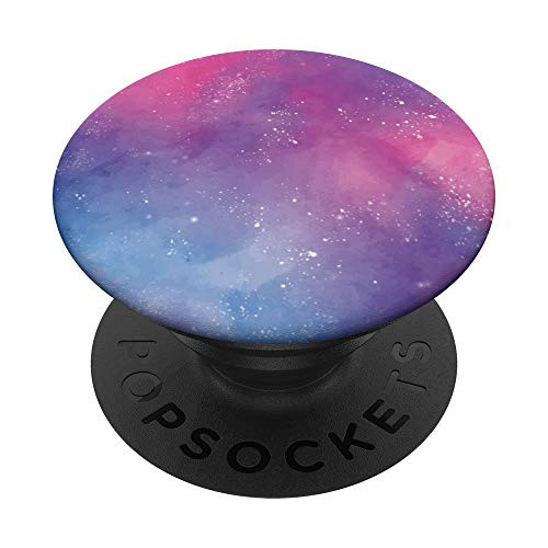 Design Gift Abstract Color Pattern White Purple Blue Paint PopSockets PopGrip  Swappable Grip for Phones  and  Tablets