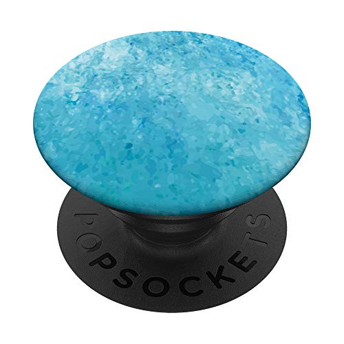 Design Gift Cool Abstract Pattern Paint Pastel Blue Turquois PopSockets PopGrip  Swappable Grip for Phones  and  Tablets