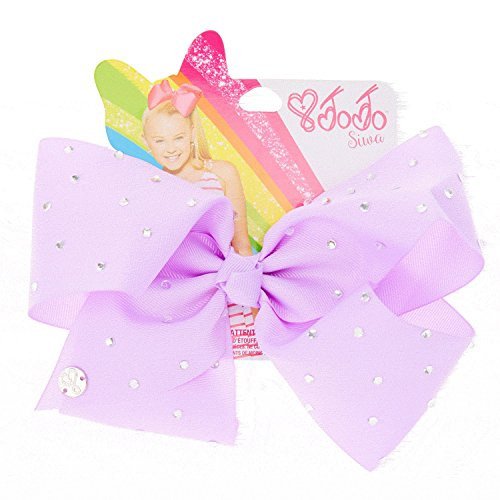 JoJo Siwa Rhinestone Purple Large Signature Hair Bow Dance Cheerleader Hair Bow