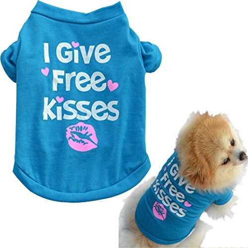 haoricu Puppy Clothes Pet Summer Shirt Small Dog Cat Pet Clothing Vest T Shirt Blue Medium haoricu Puppy Clothes Pet Summer Shirt Small Dog Cat Pet Clothing Vest T Shirt Blue Medium