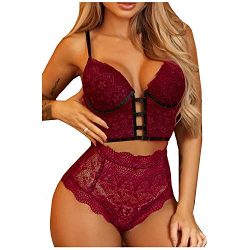 Lingerie For Women For Sex Play Set Women Sexy Lace Lingerie Nightwear Two Piece Babydoll Bra Panty Underwear Set Lingerie For Women For Sex Play Set Women Sexy Lace Lingerie Nightwear Two Piece Babydoll Bra Panty Underwear Set