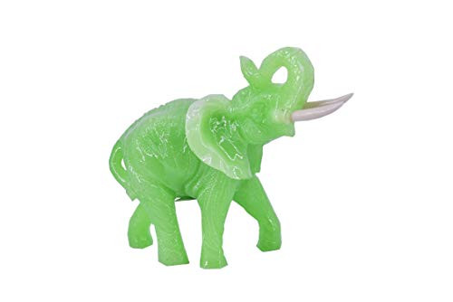 LHR trading inc Feng Shui Jade Green Color Lucky Elephant Statue Figurine LHR trading inc Feng Shui Jade Green Color Lucky Elephant Statue Figurine