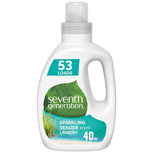 Seventh Generation Concentrated Laundry Detergent  Sparkling Seaside scent  40 oz  53 Loads