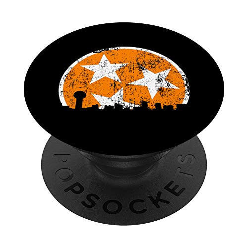 Unique Orange  and  White Tennessee State Flag Knoxville Skyline PopSockets PopGrip  Swappable Grip for Phones  and  Tablets Unique Orange  and  White Tennessee State Flag Knoxville Skyline PopSockets PopGrip  Swappable Grip for Phones  and  Tablets