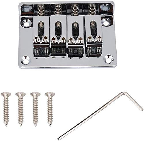 4 String Guitar Bridge  Durable Guitar Bridge Replacement Parts for Cigarbox Electric Guitars Bass Ukulele