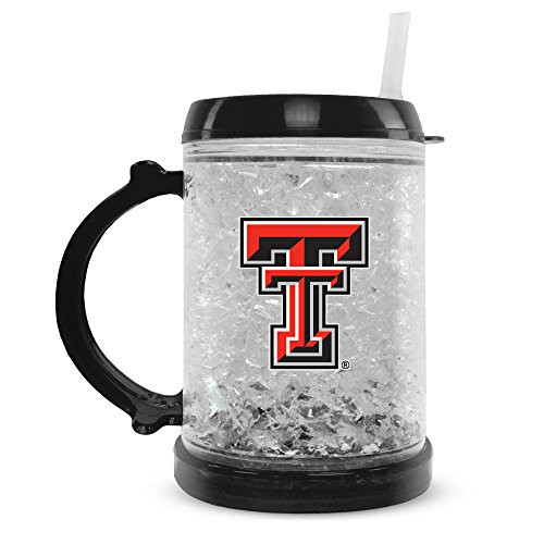 NCAA Texas Tech Red Raiders 8oz Junior Crystal Freezer Mug with Lid and Straw NCAA Texas Tech Red Raiders 8oz Junior Crystal Freezer Mug with Lid and Straw