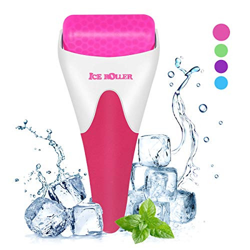 Ice Roller for Face  and  Eyes Face Roller Face Massager to Tighten Pores and Reduce Wrinkle Massager Under Eye Puffiness Migraine and Pain Relidf Skin Care Products Red