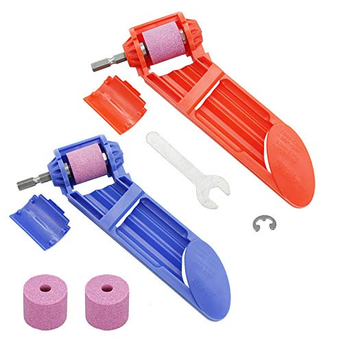 Drill Grinder Grinding Tool For Drill Polishing Wheel Drill Bit Sharp Sharpener Diamond Hand Drill Sharpening Tool Portable Drill Powered Tool 2pcs  2  Blue  and Orange?