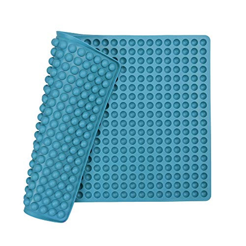 Silicone Baking Mat Cooking Sheets Baking Molds For Pets Non-stick  Fat Reducing Mats for Healthy Cooking 1115.5 In.  Blue-0.47in