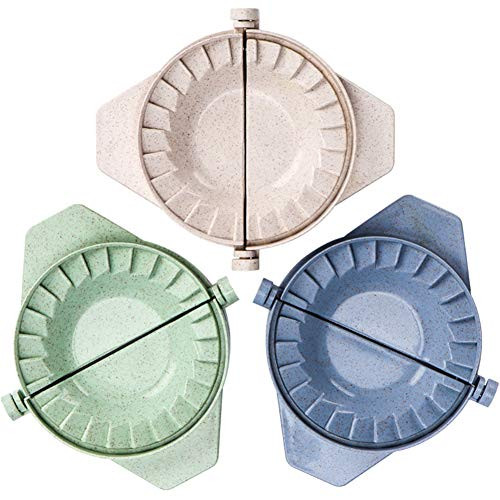 RoseFlower 3PCS Dumpling Maker and Cutter  Plastic Dumpling Ravioli Skin Maker Press Pie Mold Dough Stamp Dumpling Wrapper Dough Stamp Cutter Pastry Pie Making Tool5