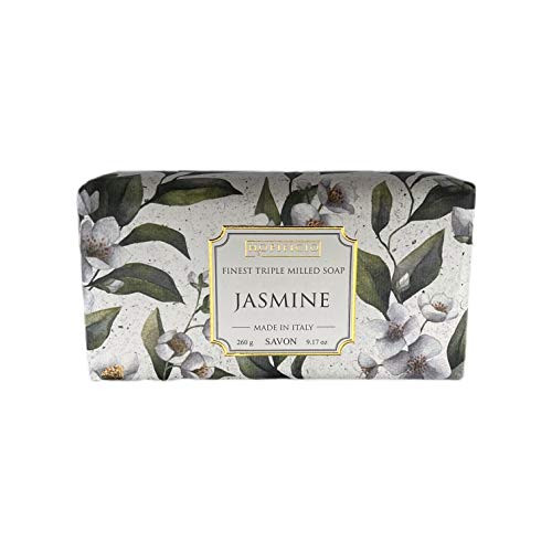 HOPIFICIO  Jasmine Handmade Soap - Finest Milled All-Natural Bar Soap  Moisturizing  and  Brightening. Suitable for Hand  Face  and  Body  9.17 Oz