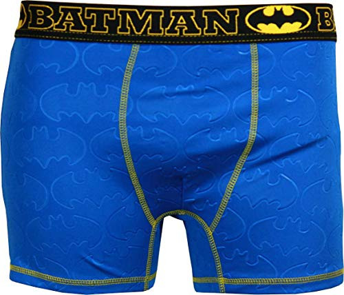 DC Comics Men's Boxer Briefs  Batman Blue  S