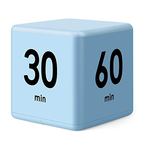 Cube Timer  Kitchen Timer 15 20 30 60 for Time Management  Timer for Kids Flip Timer Workout Timer Countdown Timer  Suitable for Work Games Cooking  Blue