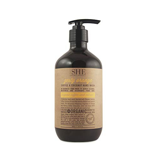 OM She Aromatherapy  Coffee  and  Coconut Hand Wash  Orange