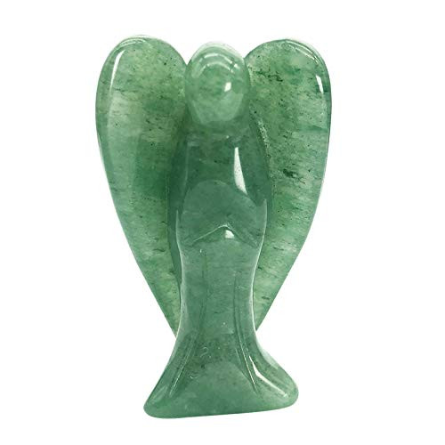 favoramulet 2 Inches Green Aventurine Crystal Pray Guardian Angel Statue Carved Healing Peace Angel with Wing Figurine Pocket Stone favoramulet 2 Inches Green Aventurine Crystal Pray Guardian Angel Statue Carved Healing Peace Angel with Wing Figurine Pocket Stone