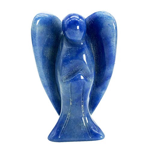 favoramulet 2 Inches Blue Aventurine Crystal Pray Guardian Angel Statue Carved Healing Peace Angel with Wing Figurine Pocket Stone favoramulet 2 Inches Blue Aventurine Crystal Pray Guardian Angel Statue Carved Healing Peace Angel with Wing Figurine Pocket Stone