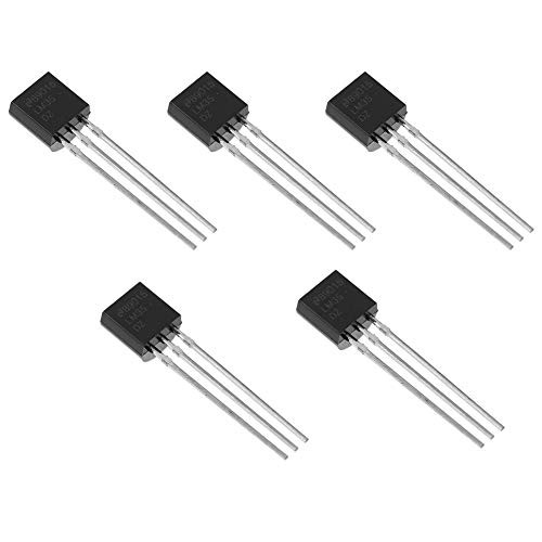 Bridgold 5pcs LM35DZ LM35 Analogue Precision Centigrade Temperature Sensor IC To-92