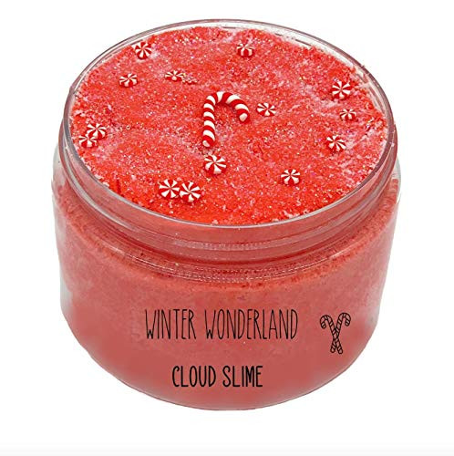 8oz Red Cloud Slime Drizzle Christmas Slime Winter Wonderland Cloud Slime  FREE SHIPPING