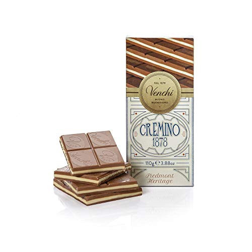 Venchi Cremino 1878 Chocolate Bar with Almond Gianduja and Hazelnuts 3.88oz Venchi Cremino 1878 Chocolate Bar with Almond Gianduja and Hazelnuts 3.88oz
