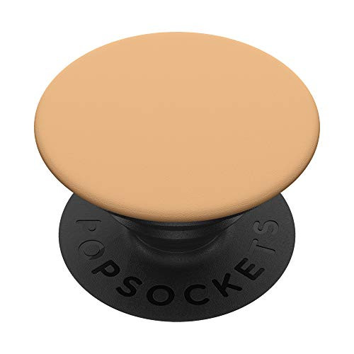 Simple Solid Color Chic Peach Orange Design PopSockets PopGrip  Swappable Grip for Phones  and  Tablets