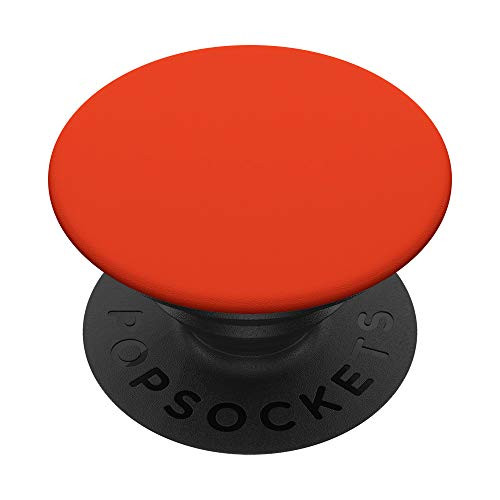 Simple Solid Color Chic Orange Red Design PopSockets PopGrip  Swappable Grip for Phones  and  Tablets