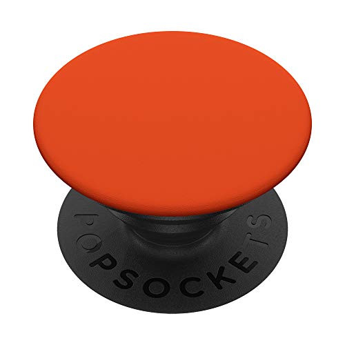 Simple Solid Color Chic Burnt Orange Design PopSockets PopGrip  Swappable Grip for Phones  and  Tablets