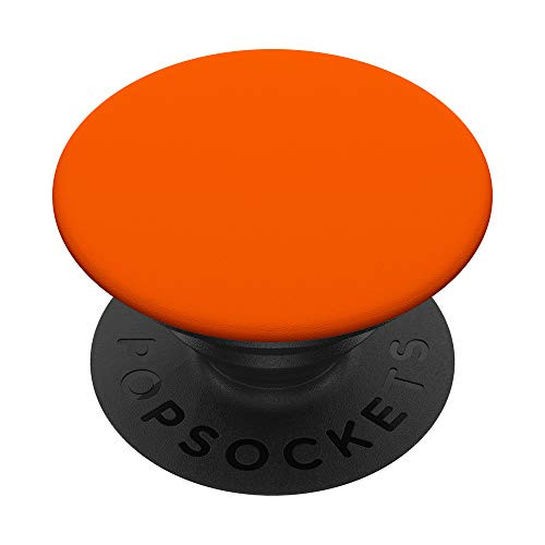 Orange Vibrant Solid Colors PopSockets PopGrip  Swappable Grip for Phones  and  Tablets