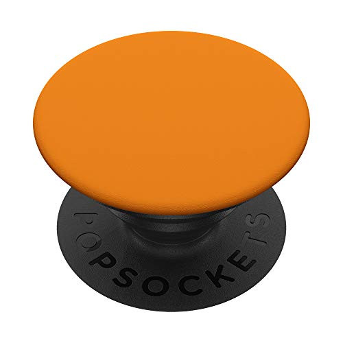 Simple Solid Color Chic Bright Orange Design PopSockets PopGrip  Swappable Grip for Phones  and  Tablets